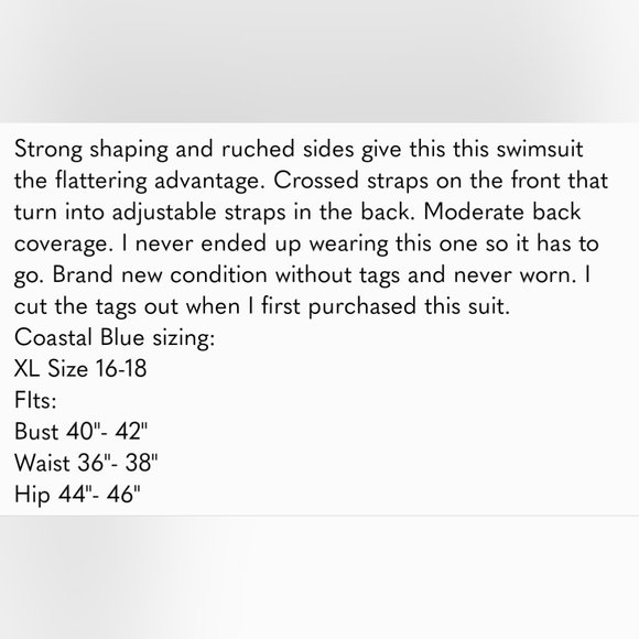 Swim! Shaping High Neck Swimsuit NWOT - Picture 9 of 9